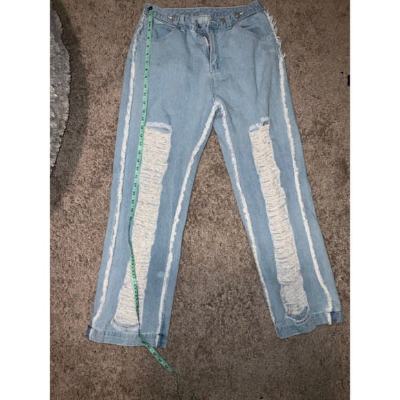 Women's Distressed Jeans Size 8/10 - Picture 4 of 12